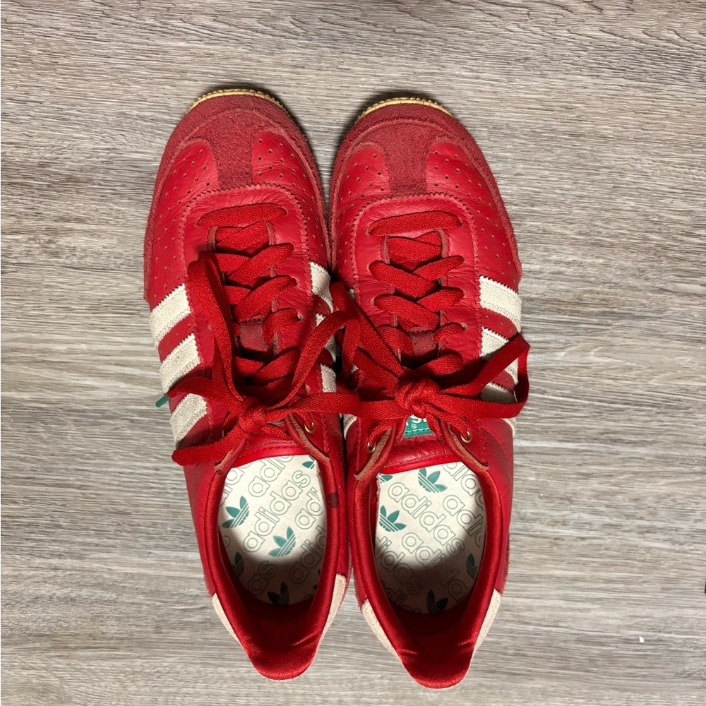 Adidas Scarlet Trainers with Cream Accents